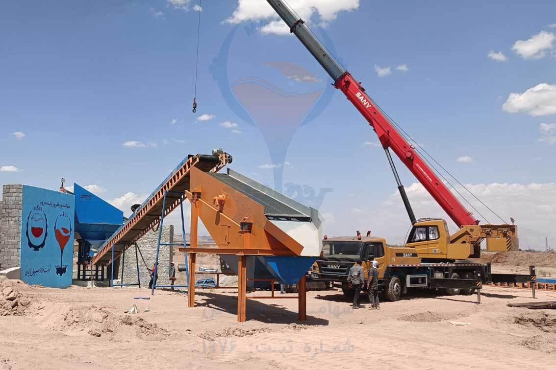عملیات احداث خط جدید استحصال سرباره شرکت فولاد سیرجان ایرانیان