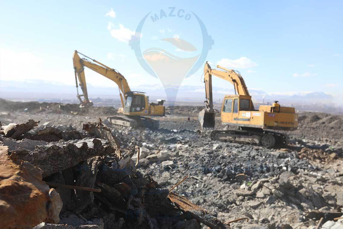 عملیات جداسازی مواد فلزی سرباره شرکت ذوب آهن اصفهان